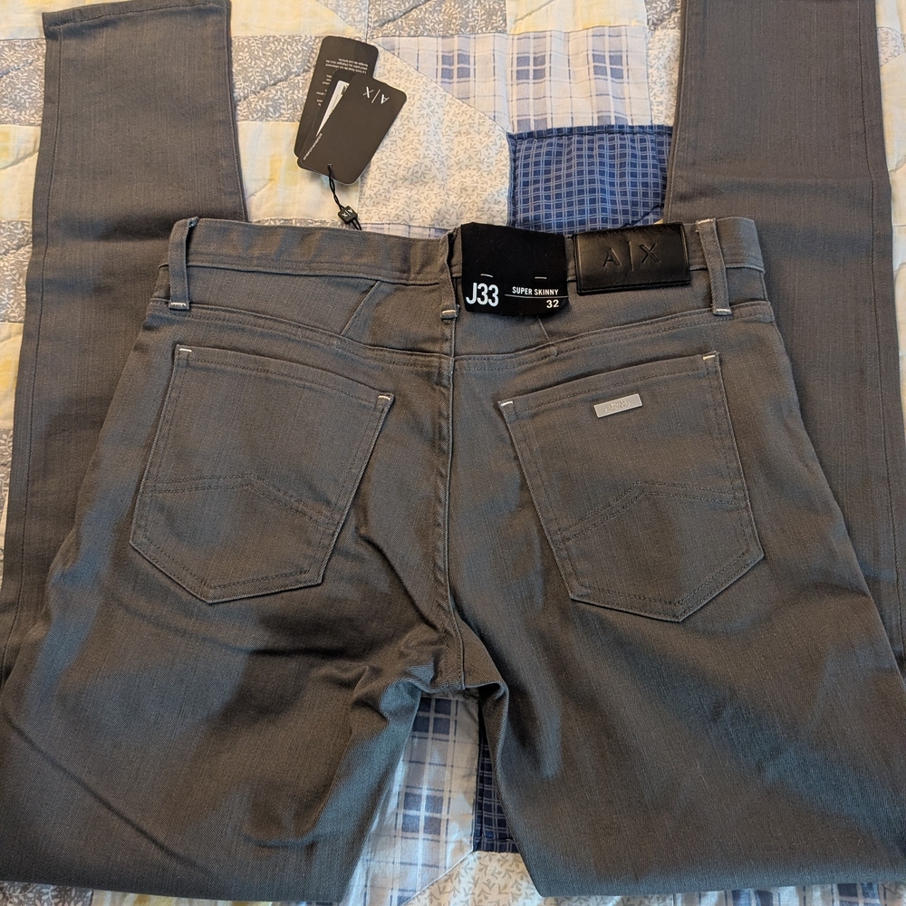 A/X Armani Exchange Men's Skinny Jeans - Gray - Picture 7 of 11